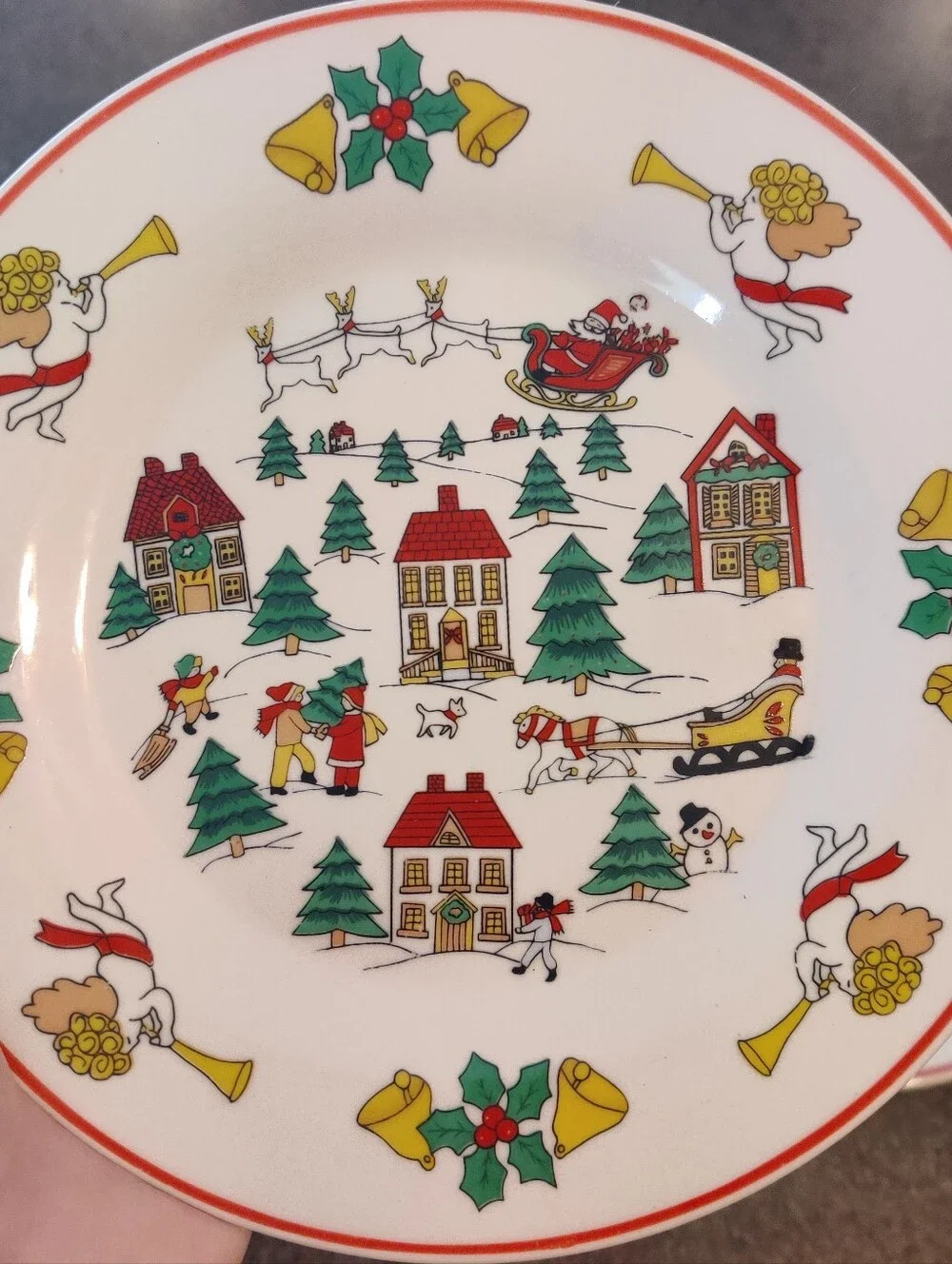 Jamestown Joy of Christmas Salad Dessert Plates 7 1/2